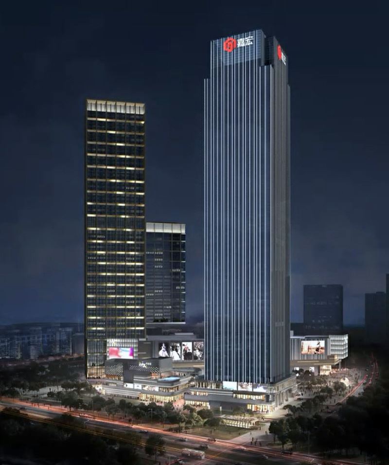 嘉宏国际大厦泛光照明设计效果图